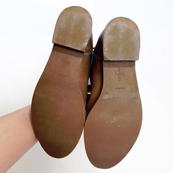 COLE & HAAN Tennley Knee High Buckle Boot in Ironstone Brown & Gray Leather - Picture 11 of 14